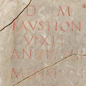 Funerary inscription