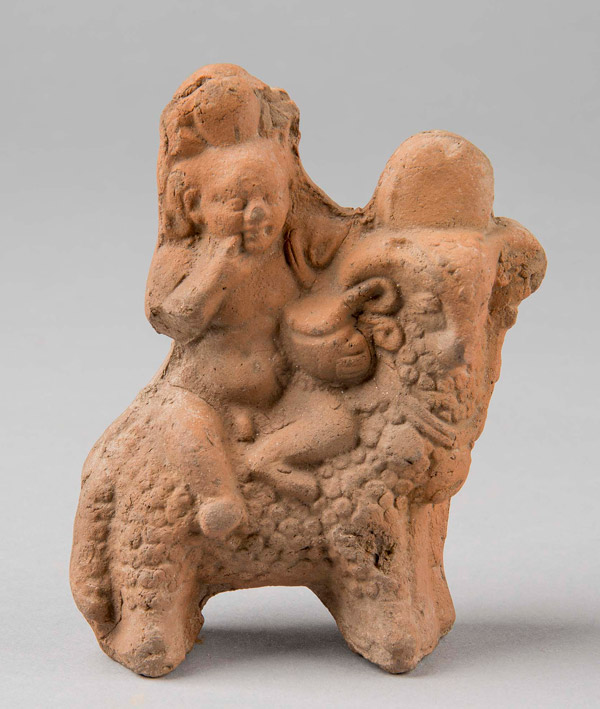 Harpocrates seated on a ram