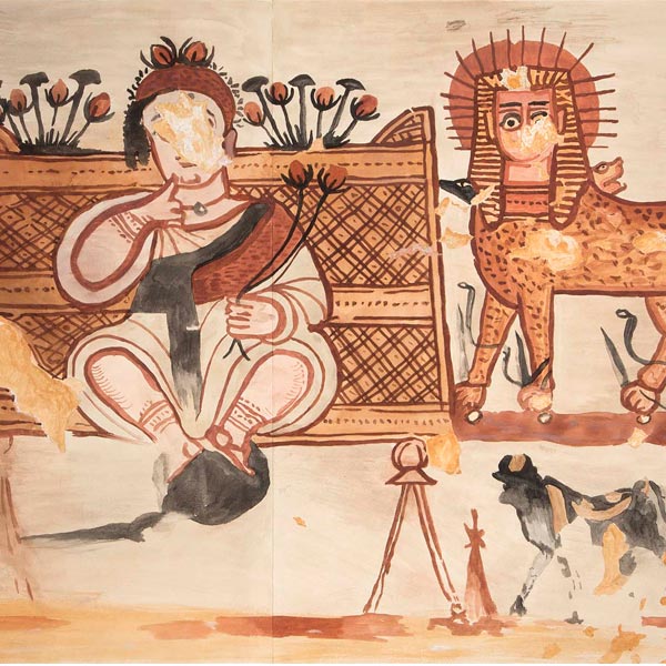 Mural of the child Harpocrates