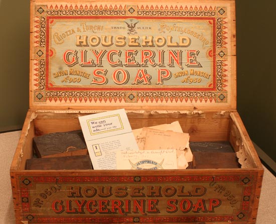 Soap box with additional printer's plates