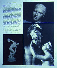 Sculptures copied using the pointing process