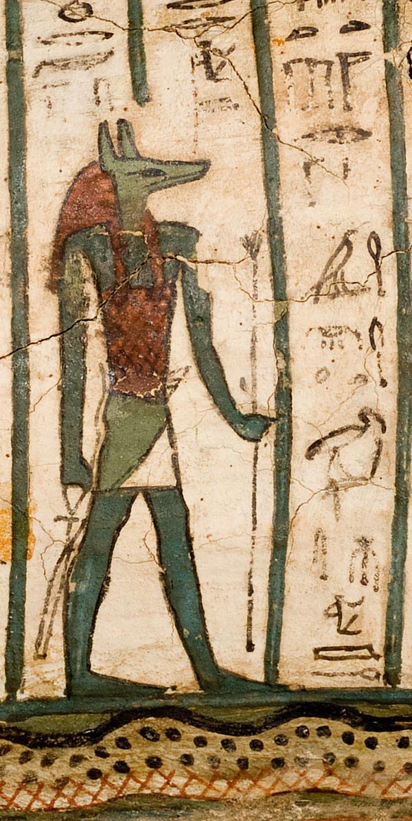 Anubis, from the coffin of Djehutymose