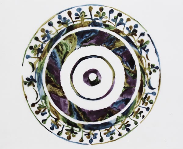 Floral plate