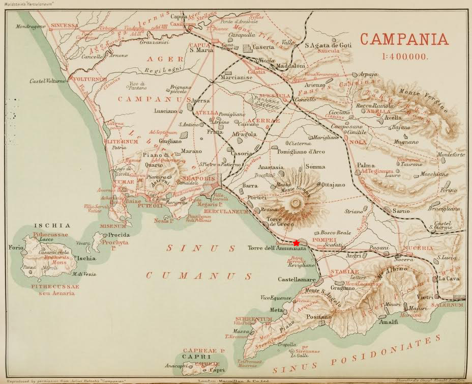 Map of the Bay of Naples