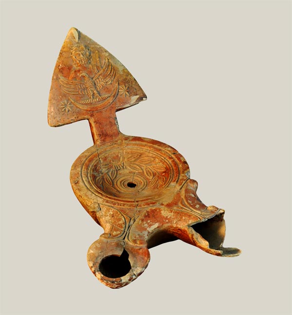 Lamp with bust of Jupiter