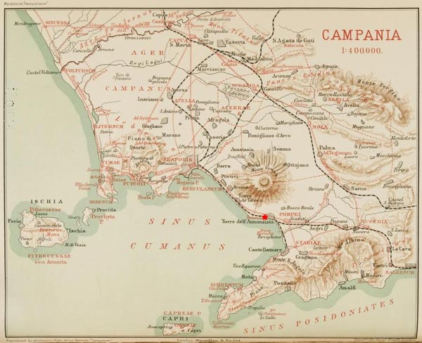 Map of the Bay of Naples
