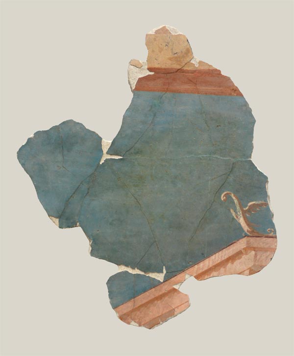 Fragment with architrave in perspective