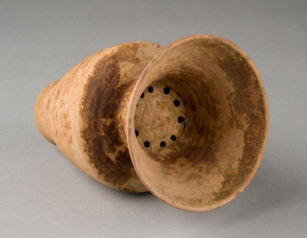 Vessel with water filter