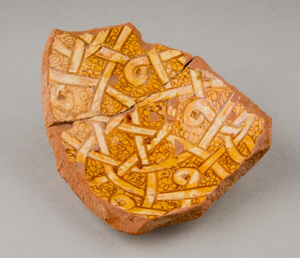 Vessel fragment with interlace design