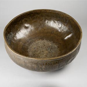 Basin with fishpond motif