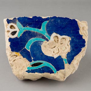 Fragment of tile mosaic