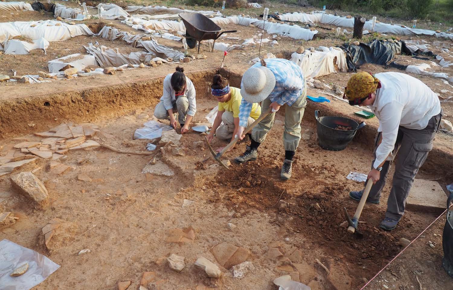 Excavation of a house on the North Hill